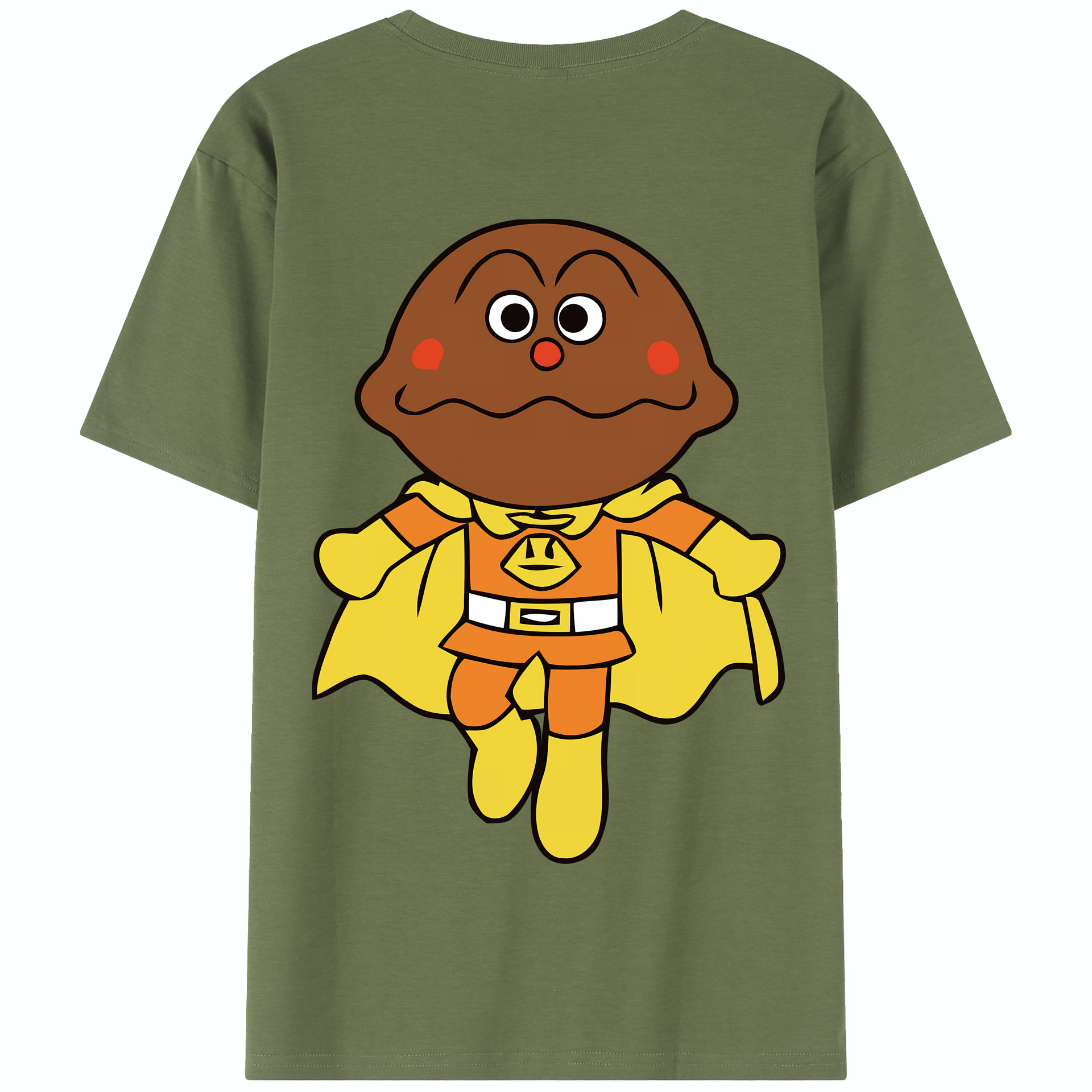 （画像用） アンパンマン Anpanman 綿100％半袖Tシャツ（背面プリント）